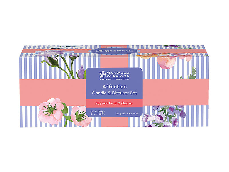 Affection Passion Fruit Guava Candle 250g & Diffuser 300ml Set Gift Boxed