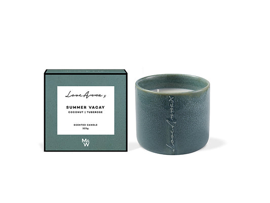Chapters Summer Vacay Fragrance Candle 325g Coconut & Tuberose Gift Boxed