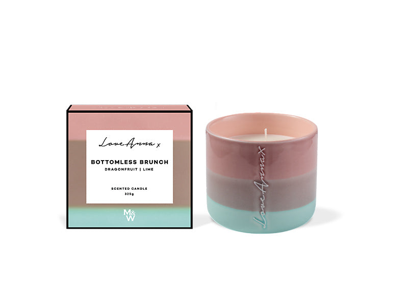 Chapters Bottomless Brunch Fragrance Candle 325g Dragonfruit & Lime Gift Boxed