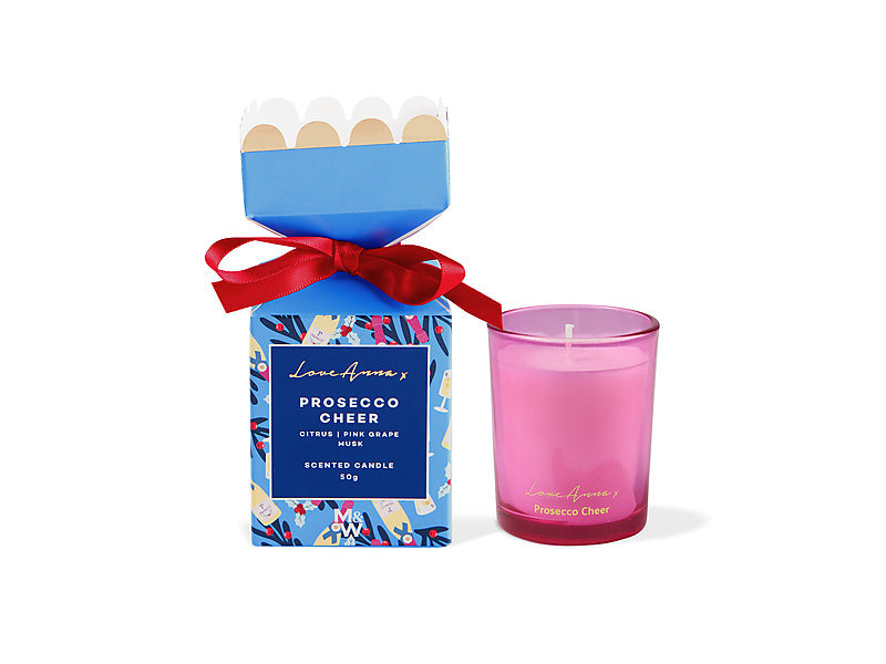 Festive Down Under Fragrance Candle 50g Prosecco Cheer Gift Boxed