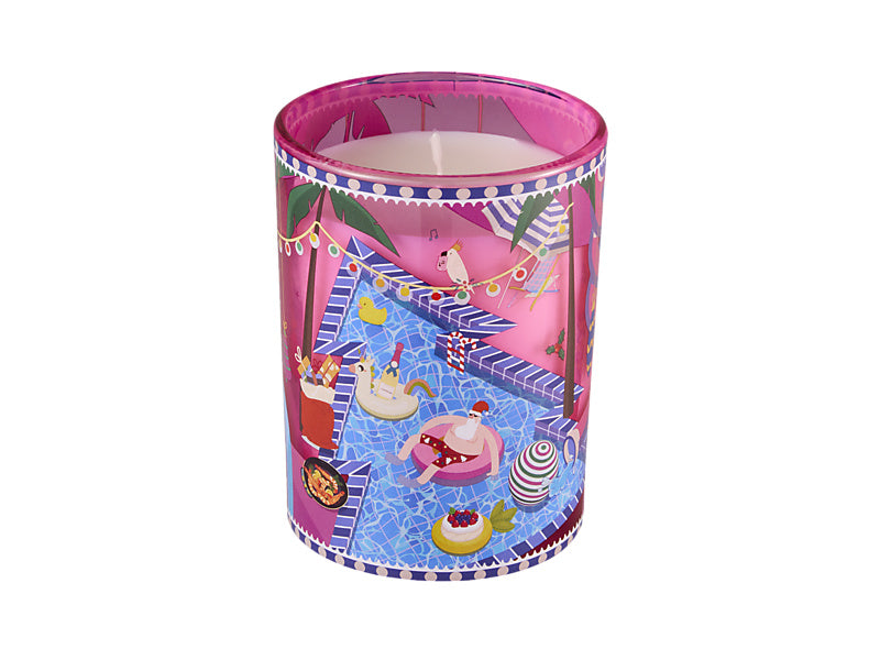 Festive Down Under Fragrance Candle 235g Prosecco Cheer Decorator Set Gift Boxed