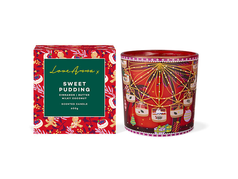 Festive Down Under Fragrance Candle 600g Sweet Pudding Gift Boxed