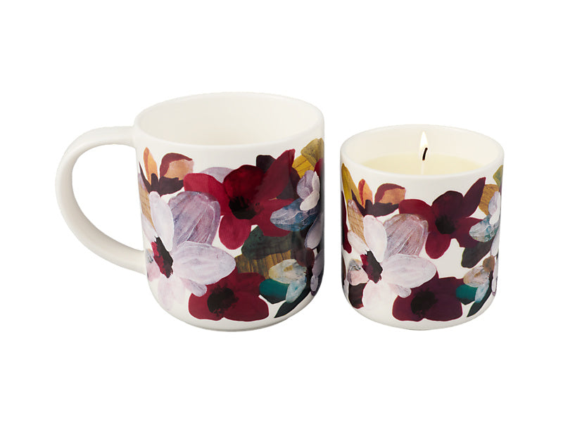 Prudence De Marchi Magnolia Candle & Mug Giftset 180g & Gift Boxed