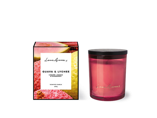 Kitchen Delights Fragrance Candle 205g Guava & Lychee Gift Boxed
