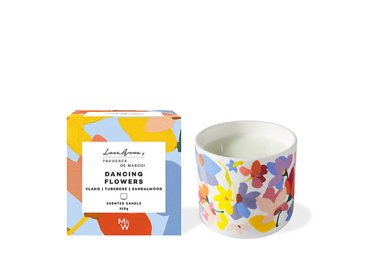 Prudence De Marchi Dancing Flowers Fragrance Candle 310g Gift Boxed