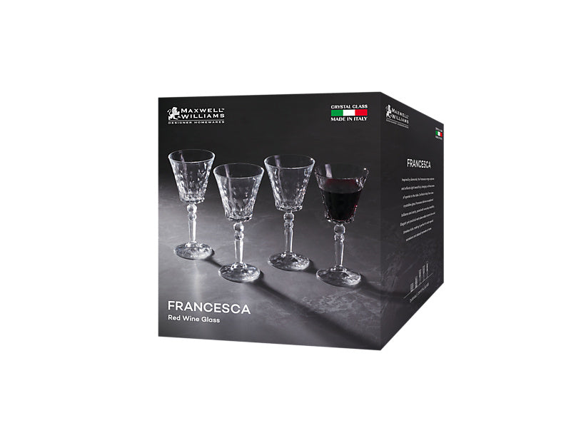 Francesca Wine Glass Set of 4 Gift Boxed