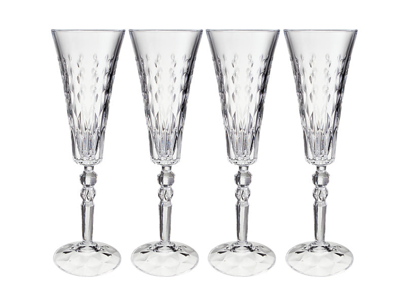 Francesca Champagne Flute Set of 4 Gift Boxed