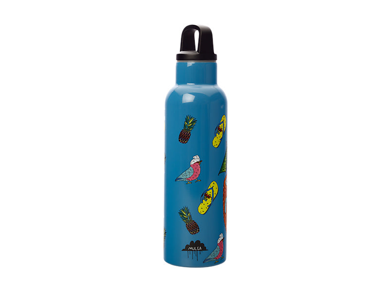 Mulga the Artist Double Wall Insulated Bottle 600ML Coconut