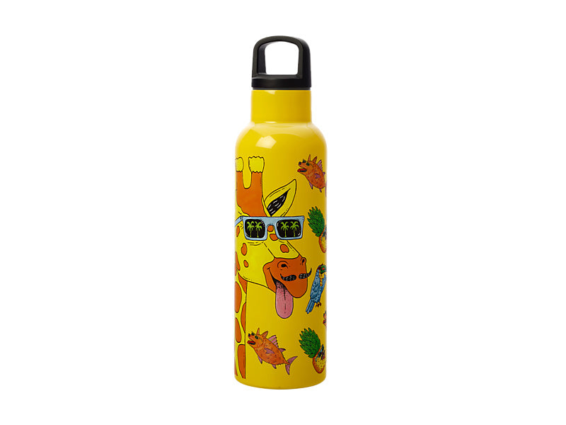 Mulga the Artist Double Wall Insulated Bottle 600ML Giraffe