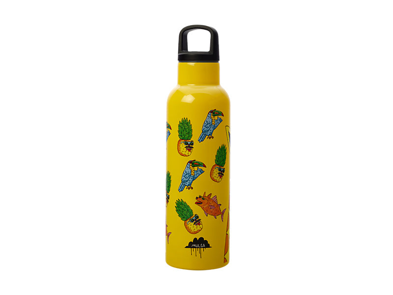 Mulga the Artist Double Wall Insulated Bottle 600ML Giraffe