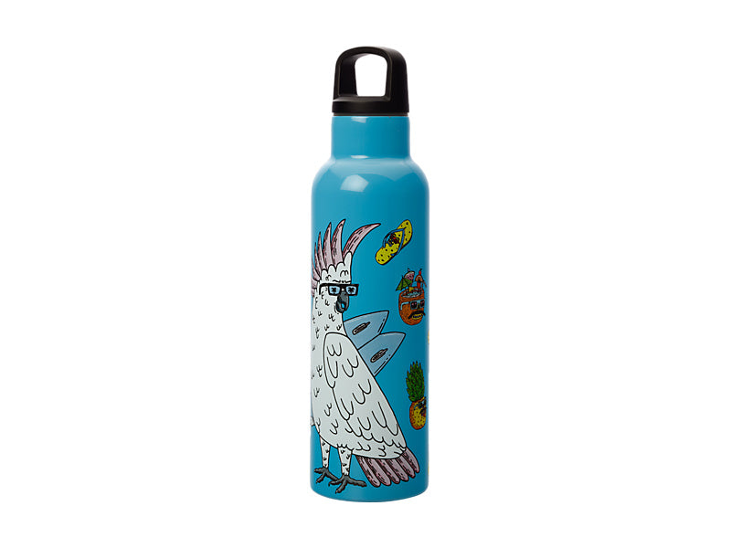 Mulga the Artist Double Wall Insulated Bottle 600ML Cockatoo