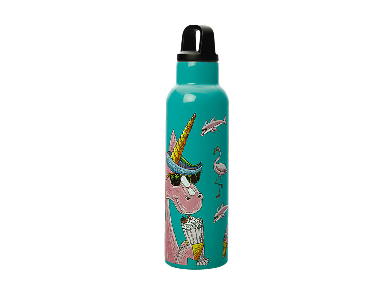 Mulga the Artist Double Wall Insulated Bottle 600ML Unicorn