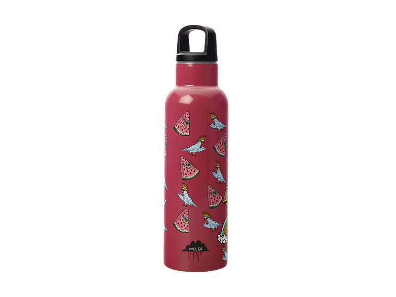 Mulga the Artist Double Wall Insulated Bottle 600ML Cat