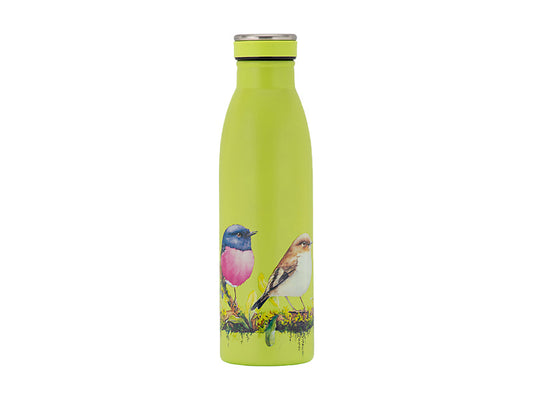 Katherine Castle Bird Talk Double Wall Insulated Bottle 500ML Pink Robins