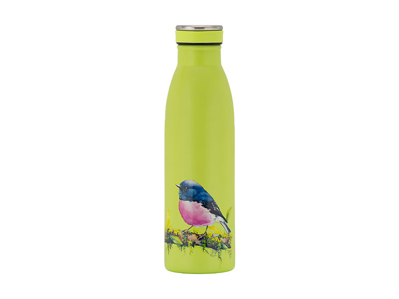 Katherine Castle Bird Talk Double Wall Insulated Bottle 500ML Pink Robins