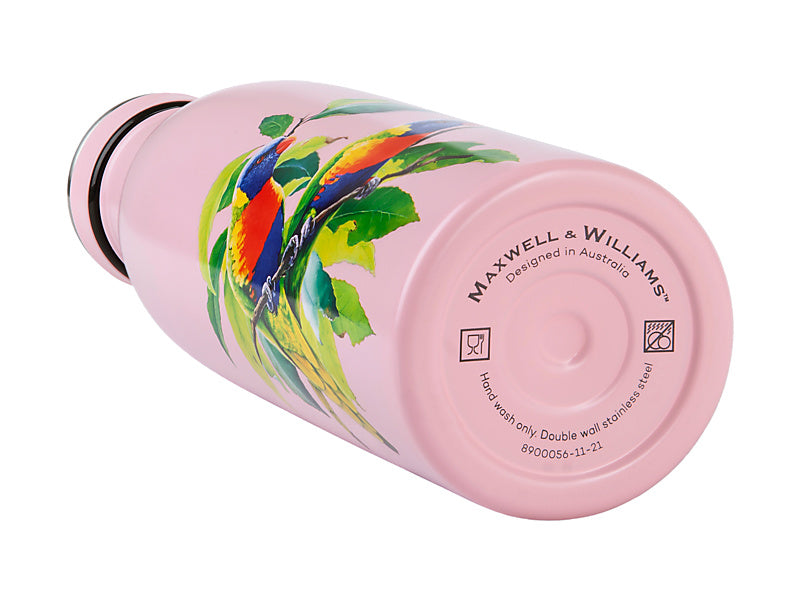 Katherine Castle Bird Talk Double Wall Insulated Bottle 500ML Rainbow Lorikeets