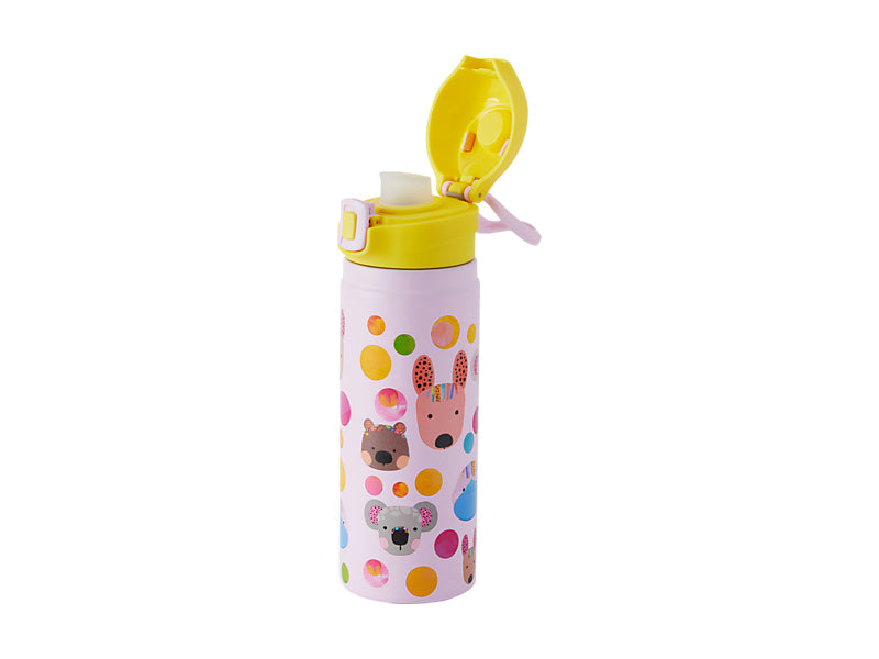 Kasey Rainbow Critters Double Wall Insulated Bottle Pink