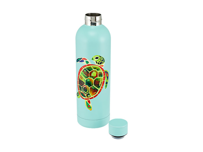 Pete Cromer Ozzie Ocean Double Wall Insulated Bottle Green Turtle Gift Boxed