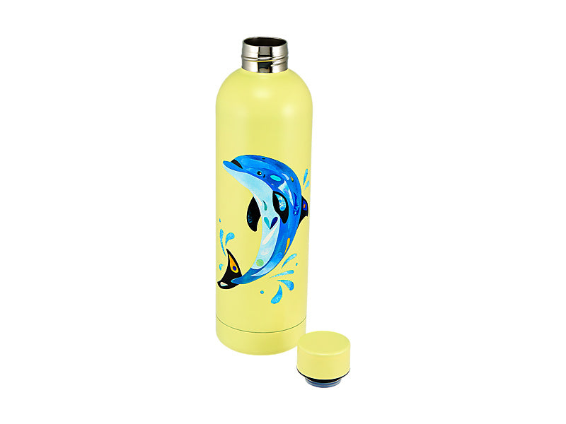 Pete Cromer Ozzie Ocean Double Wall Insulated Bottle Dolphin Gift Boxed