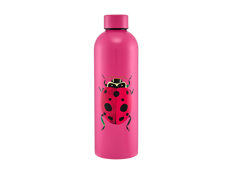 Pete Cromer Garden Party Double Wall Insulated Bottle Ladybird Gift Boxed