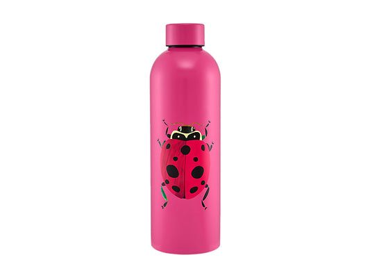 Pete Cromer Garden Party Double Wall Insulated Bottle Ladybird Gift Boxed