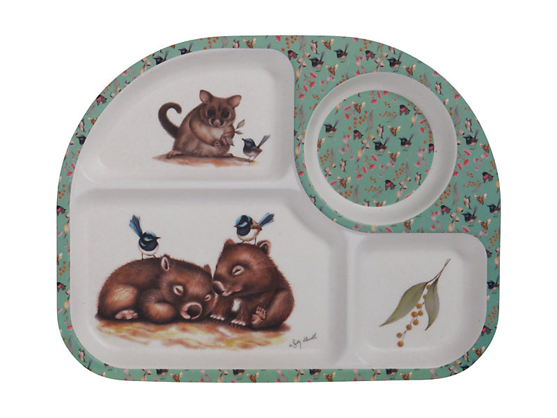 Sally Howell Children's Bamboo Wombat 3pc Dinner Set Gift Boxed