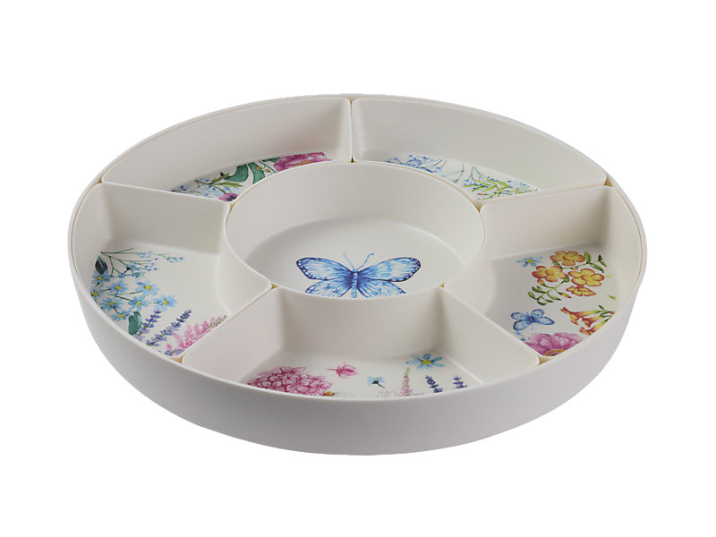 Botanica Melamine 7pc Divided Platter Set Gift Boxed