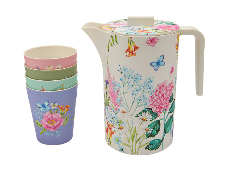 Botanica Melamine Jug And Tumbler Set of 5 Gift Boxed