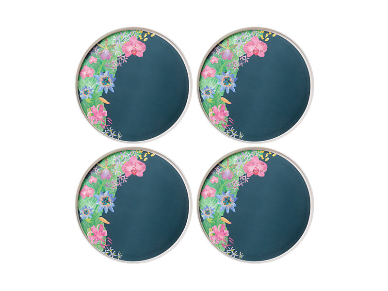 Tropical Twilight Melamine Plate Set of 4