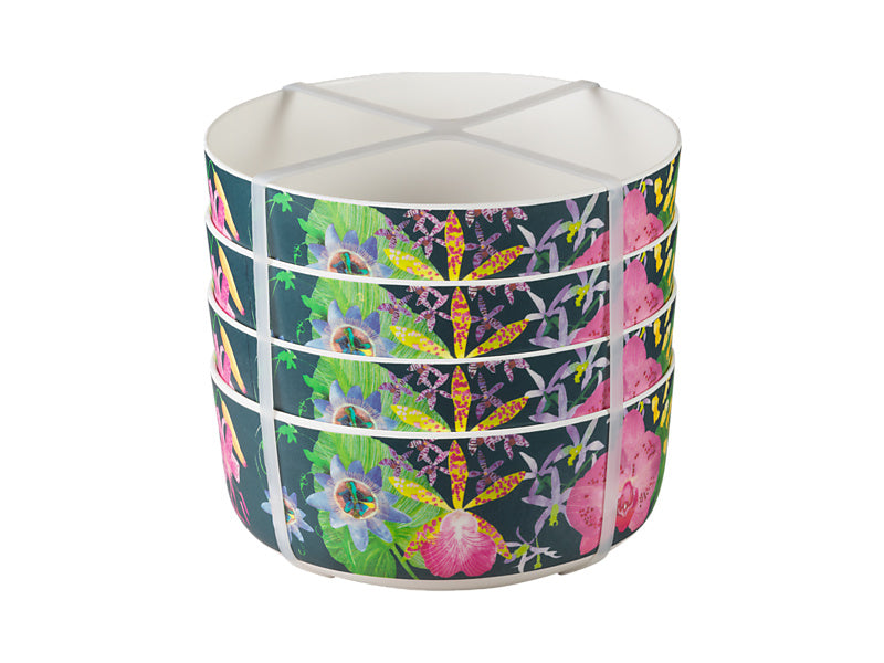 Tropical Twilight Melamine Bowls Set of 4
