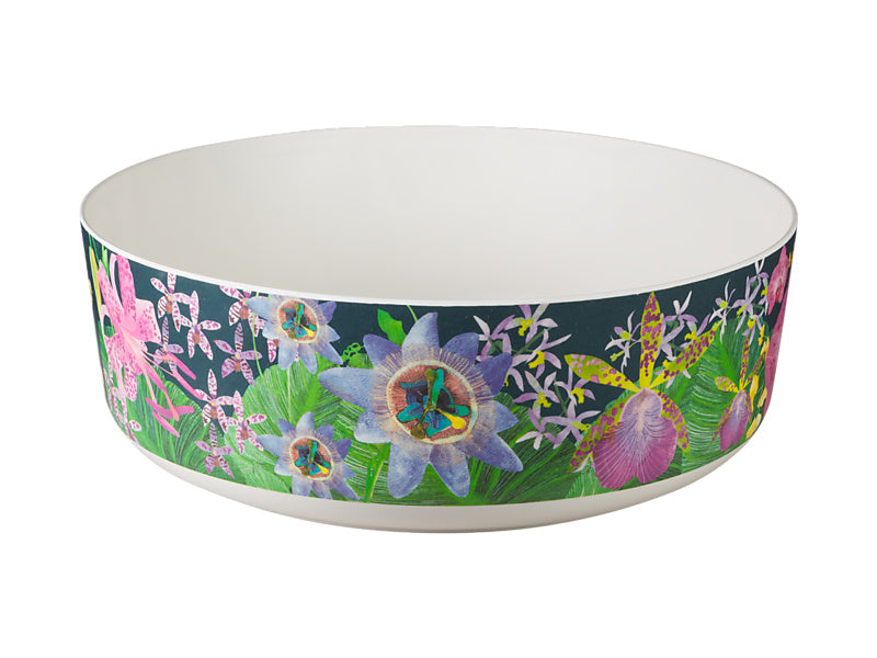 Tropical Twilight Melamine Large Serving Bowl
