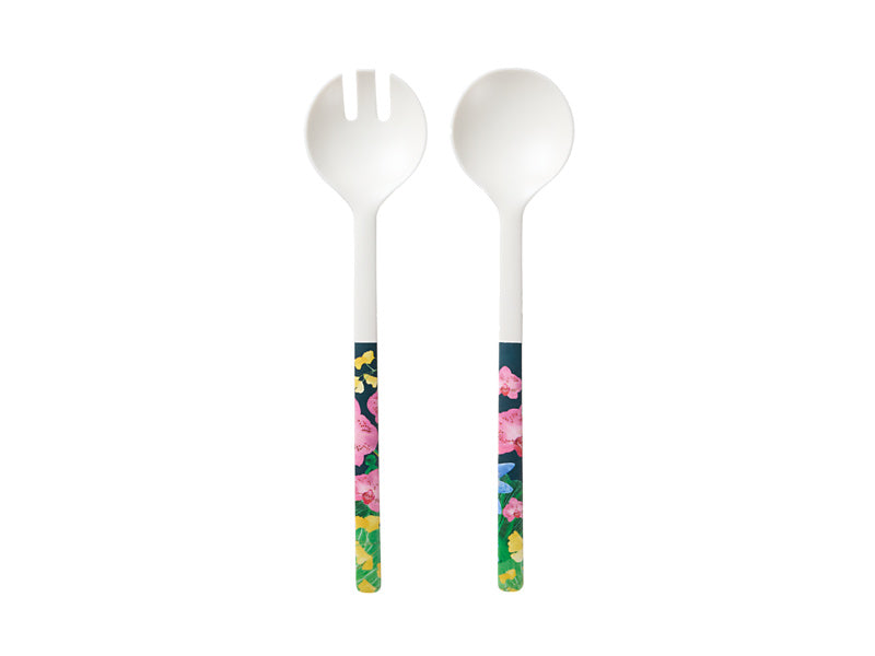Tropical Twilight Melamine Salad Servers Set of 2
