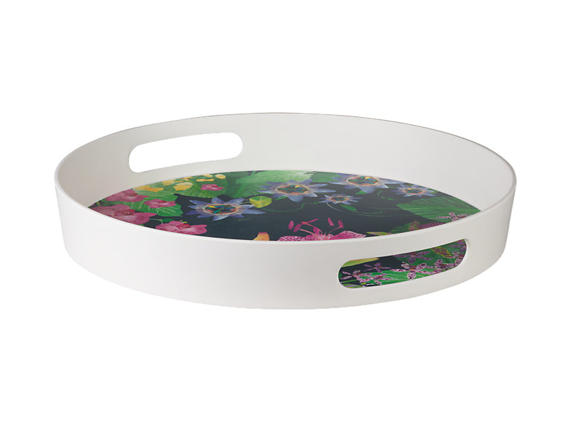 Tropical Twilight Melamine Round Serving Tray
