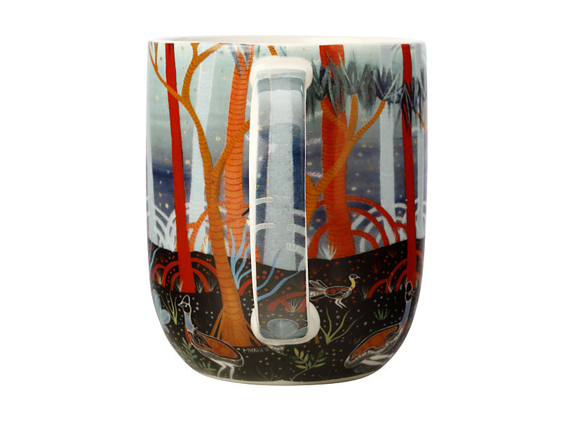 Melanie Hava Jugaig-Bana-Wabu Mug 440ML Cassowaries Gift Boxed