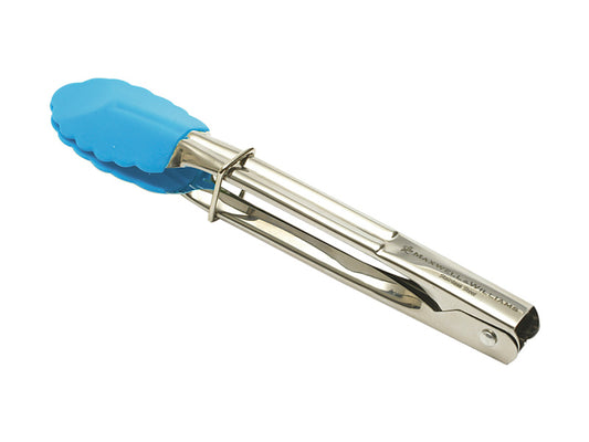 Grabbers Mini Tongs 18cm Silicone Sky