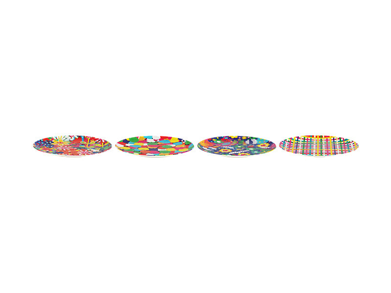 Donna Sharam Byron Melamine Plate Set of 4 Assorted