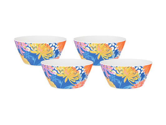 Sunburst Melamine Bowl Set of 4