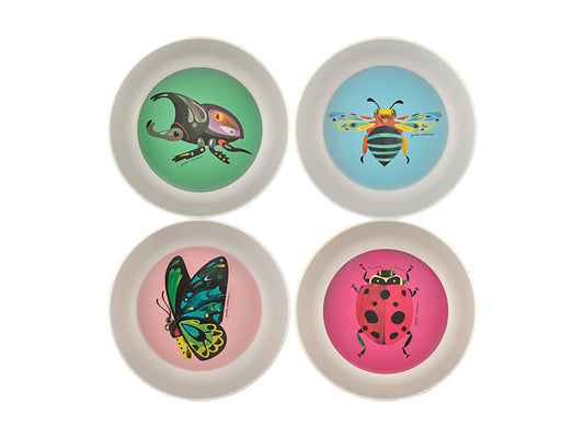 Pete Cromer Garden Party Melamine Bowls Set of 4 Assorted Gift Boxed