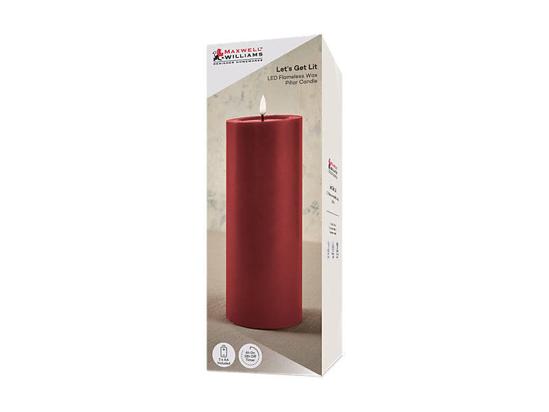 Let's Get Lit LED Flameless Candle Cherry Gift Boxed