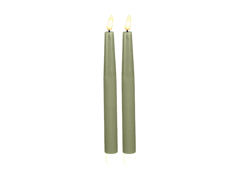 Let's Get Lit LED Flameless Taper Candle 2pc Pine Gift Boxed