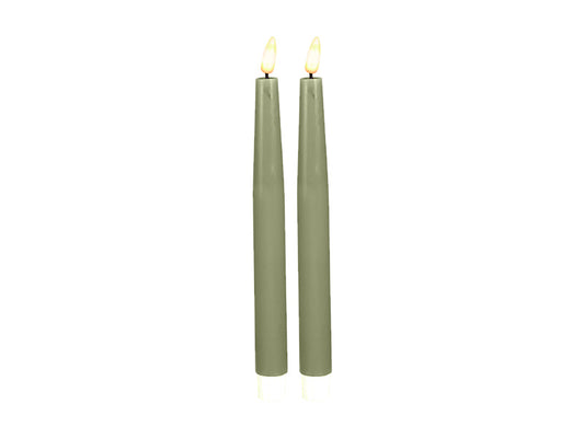 Let's Get Lit LED Flameless Taper Candle 2pc Pine Gift Boxed