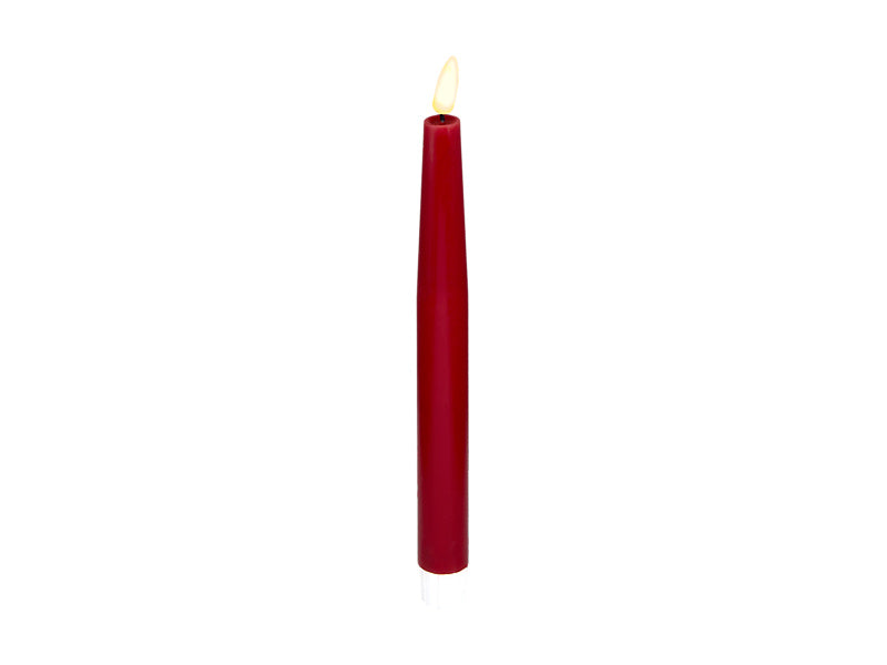 Let's Get Lit LED Flameless Taper Wax Candle 2pc Cherry Gift Boxed
