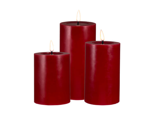 Let's Get Lit LED Flameless Candle Set of 3 Cherry Gift Boxed