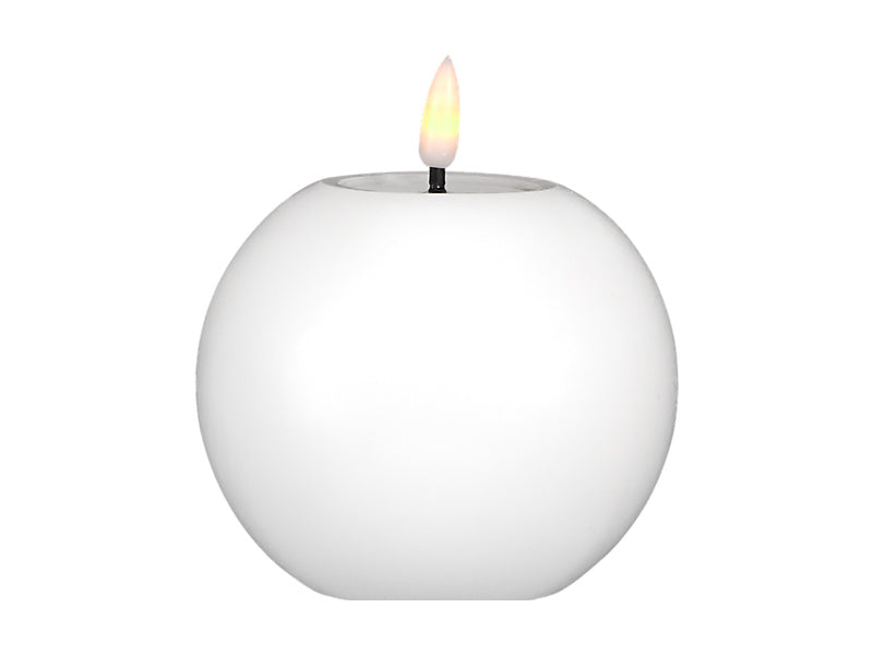 Let's Get Lit LED Flameless Round Candle Natural Gift Boxed