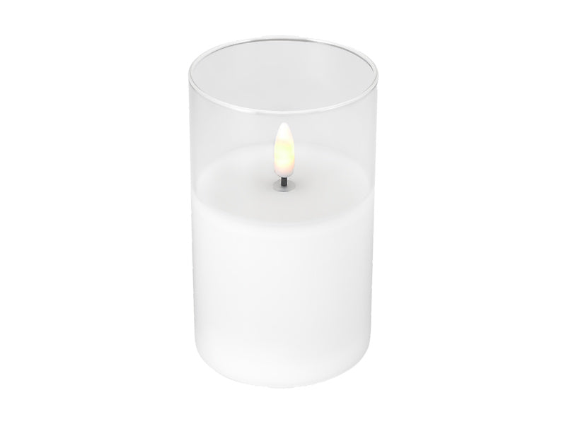 Let's Get Lit LED Flameless Candle Glass Hurricane Set of 3 Gift Boxed