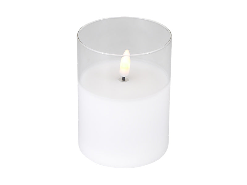 Let's Get Lit LED Flameless Candle Glass Hurricane Set of 3 Gift Boxed