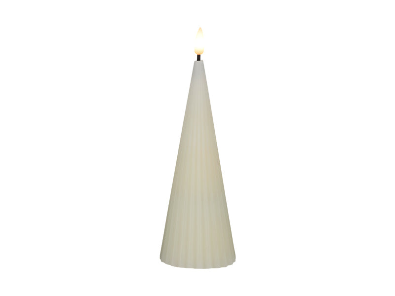 Let's Get Lit Linea LED Cone Wax Candle Soy Gift Boxed