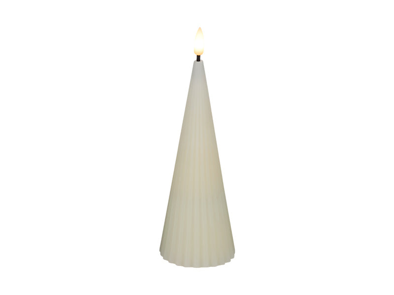 Let's Get Lit Linea LED Cone Wax Candle Soy Gift Boxed