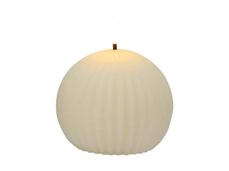 Let's Get Lit Linea LED Round Wax Candle Soy Gift Boxed