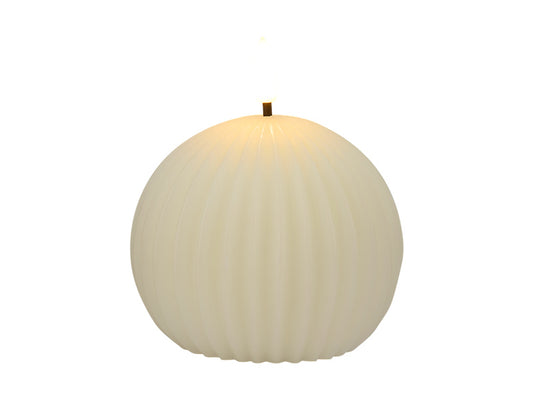 Let's Get Lit Linea LED Round Wax Candle Soy Gift Boxed